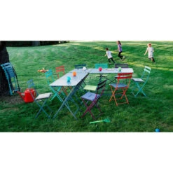 Chaise De Jardin Pliante FERMOB Bistro Métal - Bleu Acapulco 7 Chaise De Jardin Pliante FERMOB Bistro Métal - Bleu Acapulco -Fatboy Boutique 010121 chaise jardin pliante fermob bistro metal bleu acapulco ambiance