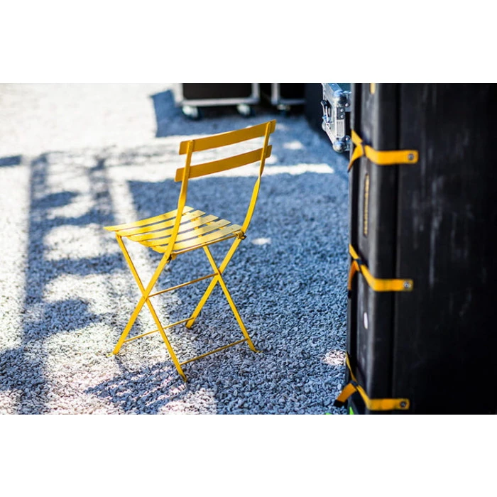 Chaise De Jardin Pliante FERMOB Bistro Métal - Miel 7 Chaise De Jardin Pliante FERMOB Bistro Métal - Miel – Image 5
