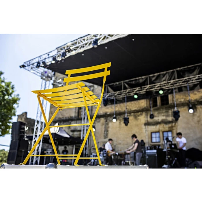 Chaise De Jardin Pliante FERMOB Bistro Métal - Miel 4 Chaise De Jardin Pliante FERMOB Bistro Métal - Miel – Image 2