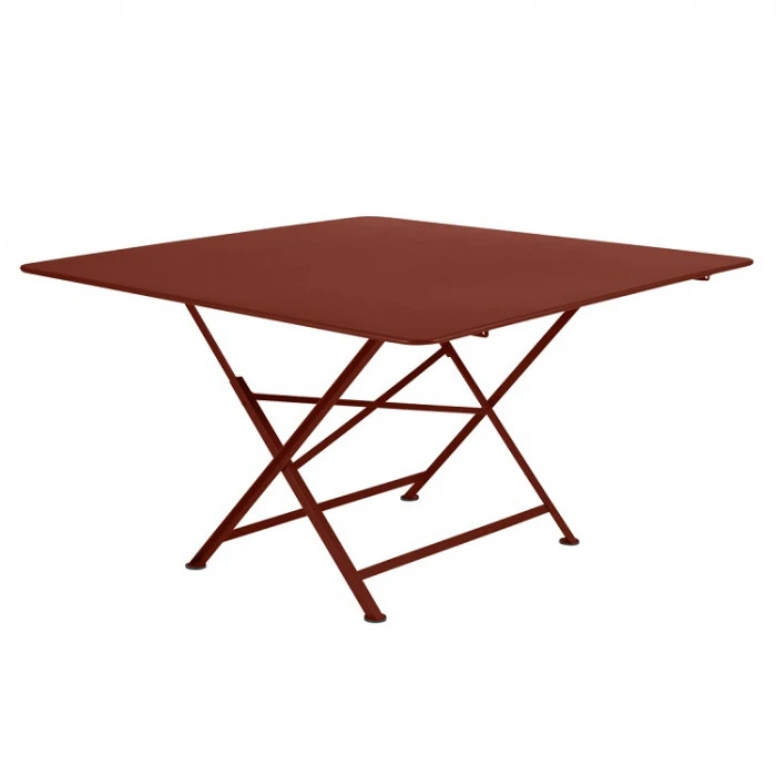 Table De Jardin 8 Personnes FERMOB Cargo 128 X 128 Cm - Ocre Rouge 3 Table De Jardin 8 Personnes FERMOB Cargo 128 X 128 Cm - Ocre Rouge