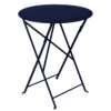 Table De Jardin 2 Personnes FERMOB Bistro Ø 60 Cm - Bleu Abysse -Fatboy Boutique 024592 table jardin fermob bistro 60 bleu abysse