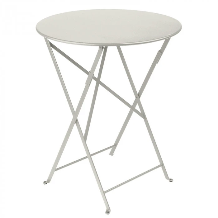Table De Jardin 2 Personnes FERMOB Bistro Ø 60 Cm - Gris Argile 3 Table De Jardin 2 Personnes FERMOB Bistro Ø 60 Cm - Gris Argile