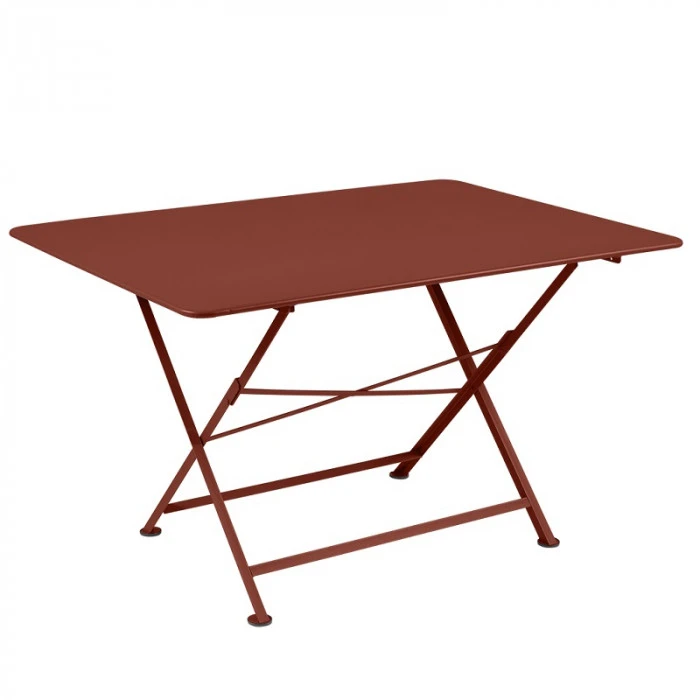 Table De Jardin 6 Personnes FERMOB Cargo 128 X 90 Cm - Ocre Rouge 3 Table De Jardin 6 Personnes FERMOB Cargo 128 X 90 Cm - Ocre Rouge