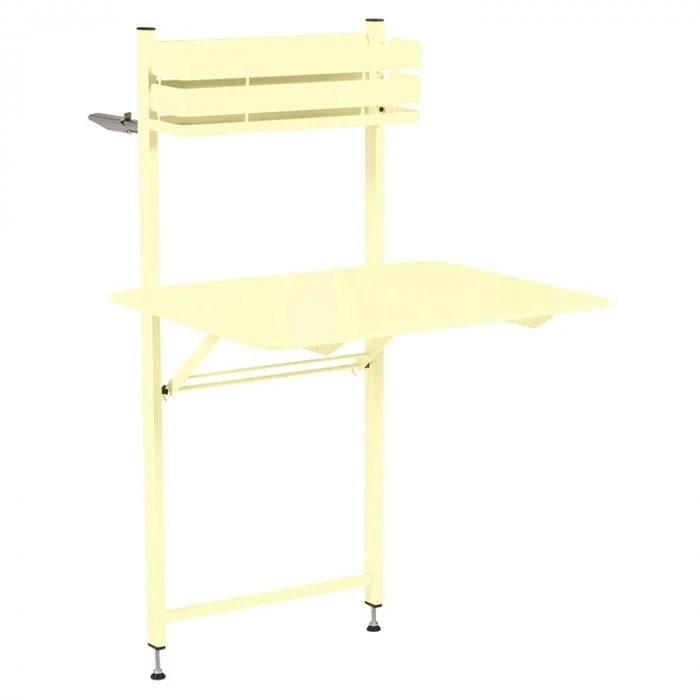 Table De Balcon Pliante FERMOB Bistro - Citron Givré 3 Table De Balcon Pliante FERMOB Bistro - Citron Givré