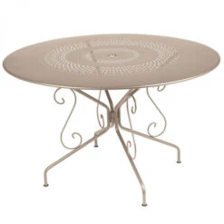 Table De Jardin 8 Personnes FERMOB Montmartre Ø 117 Cm - Muscade