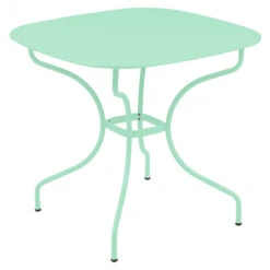 Table De Jardin 4 Personnes FERMOB Opéra + 82 X 82 Cm - Vert Opaline
