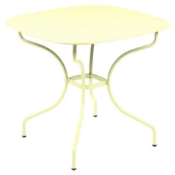 Table De Jardin 4 Personnes FERMOB Opéra + 82 X 82 Cm - Citron Givré