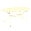 Table De Jardin Ovale 6 Personnes FERMOB Opéra + 160 X 90 Cm - Citron Givré