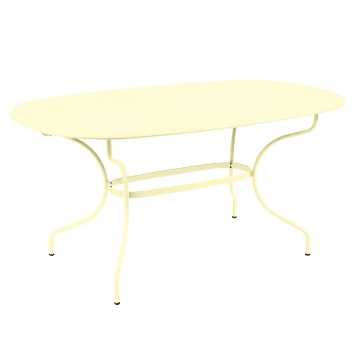 Table De Jardin Ovale 6 Personnes FERMOB Opéra + 160 X 90 Cm - Citron Givré 3 Table De Jardin Ovale 6 Personnes FERMOB Opéra + 160 X 90 Cm - Citron Givré