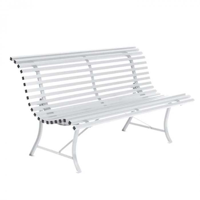 Banc De Jardin FERMOB Louisiane - Blanc Coton 3 Banc De Jardin FERMOB Louisiane - Blanc Coton