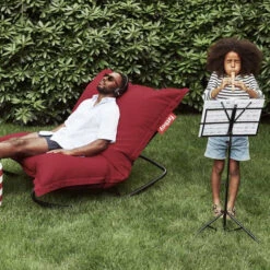 Rocking Chair Fatboy Rock'n'Roll - Noir -Fatboy Boutique 103161 rocking chair fatboy rocknroll noir rouge ambiance