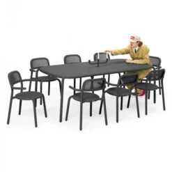 Table De Jardin 8 Personnes Fatboy Toní Tablo - Anthracite -Fatboy Boutique 103820 table jardin fatboy toni tablo anthracite personne 2