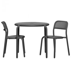 Lot De 2 Chaises De Jardin Fatboy Toní Chair - Anthracite -Fatboy Boutique 104084 lot 2 chaises jardin fatboy toni anthracite table