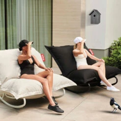 Rocking Chair Fatboy Rock'n'Roll - Gris Clair -Fatboy Boutique 104915 rocking chair fatboy rocknroll gris clair ambiance 2