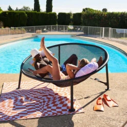 Grand Fauteuil Hamac Fatboy Netorious - Anthracite -Fatboy Boutique 105376 grand fauteuil hamac fatboy netorious anthracite ambiance deux