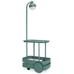 Chariot Desserte Fatboy Jolly Trolley - Dark Sage -Fatboy Boutique 105835 chariot desserte fatboy jolly trolley dark sage gauche