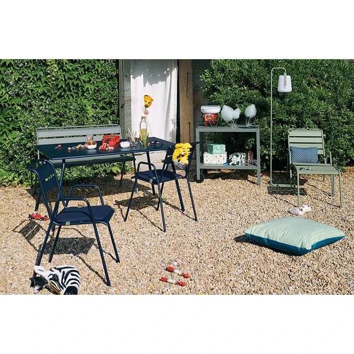 Galette Color Mix Pour Chaise FERMOB Monceau - Bleu Nuit 5 Galette Color Mix Pour Chaise FERMOB Monceau - Bleu Nuit – Image 3