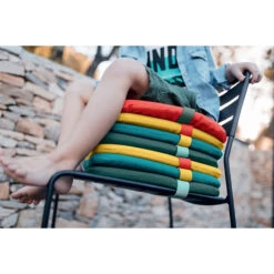Galette Color Mix Pour Chaise FERMOB Monceau - Vert Safari -Fatboy Boutique 2721 coussin galette vert ambiance 1