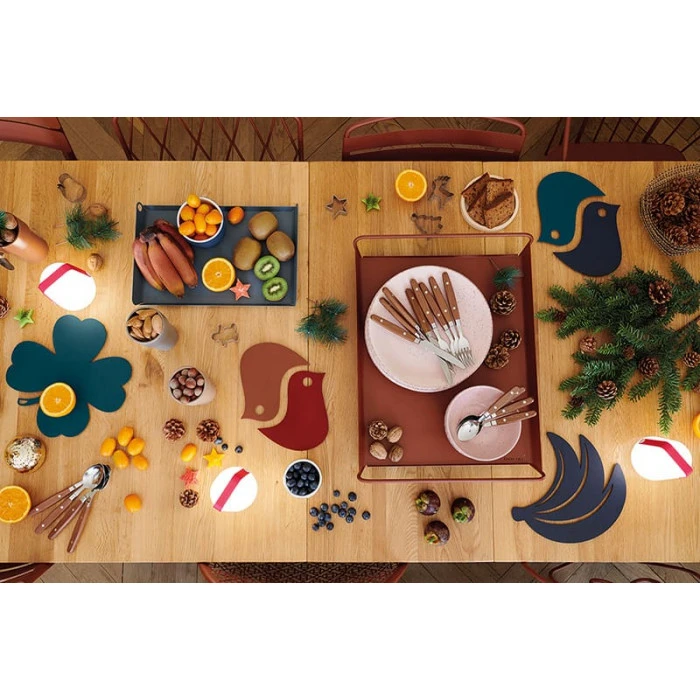 Dessous De Plat FERMOB Oiseaux - Bleu Abysse / Acapulco 6 Dessous De Plat FERMOB Oiseaux - Bleu Abysse / Acapulco – Image 4