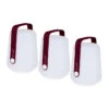 Lot De 3 Lampes Nomades FERMOB Balad H 12 Cm - Cerise Noire -Fatboy Boutique 3602b9 lot 3 lampes nomades fermob balad 12cm cerise noire