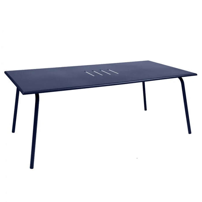 Table De Jardin 8 Personnes FERMOB Monceau 194 X 94 Cm - Bleu Abysse 3 Table De Jardin 8 Personnes FERMOB Monceau 194 X 94 Cm - Bleu Abysse