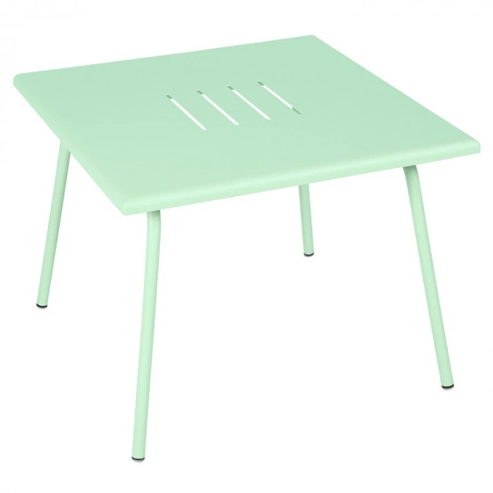 Table Basse De Jardin FERMOB Monceau 57 X 57 Cm - Vert Opaline 3 Table Basse De Jardin FERMOB Monceau 57 X 57 Cm - Vert Opaline