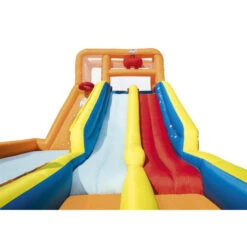 Bestway Méga Aire De Jeux Gonflable Hurricane Tunnel Blast - 2 Toboggans -Fatboy Boutique 53305 raviday aire jeux bestway tsunami waves h2o go 4