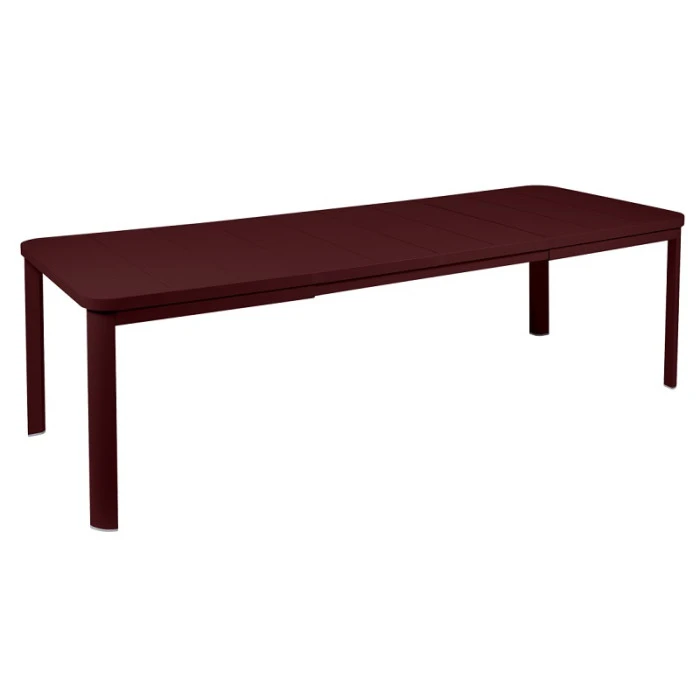 Table De Jardin 10 Personnes Avec 2 Rallonges FERMOB Oléron 155 / 255 X 100 Cm - Cerise Noire 3 Table De Jardin 10 Personnes Avec 2 Rallonges FERMOB Oléron 155 / 255 X 100 Cm - Cerise Noire