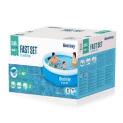 Piscine Autoportée Bestway Fast Set™ 3,05 X 0,66 M Avec Filtration -Fatboy Boutique 57458 piscine hors sol bestway ronde fast set 305 66 packaging