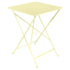 Table De Jardin Pliante 2 Personnes FERMOB Bistro 57 X 57 Cm - Citron Givré