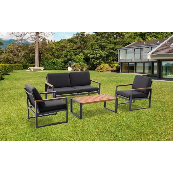 Salon De Jardin Bas MWH Soraya - 1 Canapé / 2 Fauteuils / 1 Table Basse 4 Salon De Jardin Bas MWH Soraya - 1 Canapé / 2 Fauteuils / 1 Table Basse – Image 2
