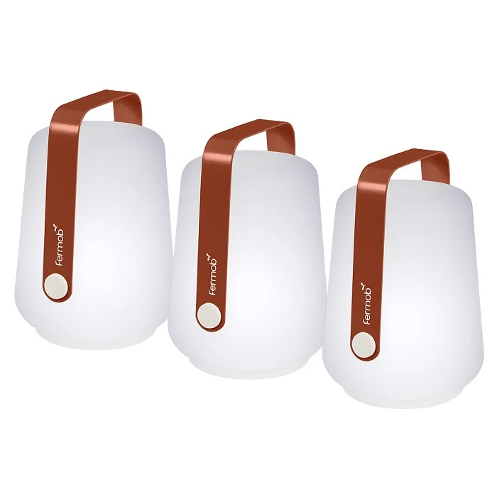 Lot De 3 Lampes Nomades FERMOB Balad H 12 Cm - Ocre Rouge 3 Lot De 3 Lampes Nomades FERMOB Balad H 12 Cm - Ocre Rouge