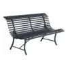 Banc De Jardin FERMOB Louisiane - Carbone -Fatboy Boutique banc jardin louisiane fermob carbone 1
