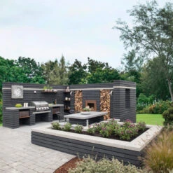 Barbecue à Gaz Encastrable Cadac MERIDIAN 3 Brûleurs -Fatboy Boutique barbecue gaz encastrable cadac meridian ambiance min