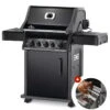 Barbecue à Gaz Napoleon Rogue 425 + Réchaud + Rôtissoire Incluse -Fatboy Boutique barbecue napoleon rogue 425 rotissoire