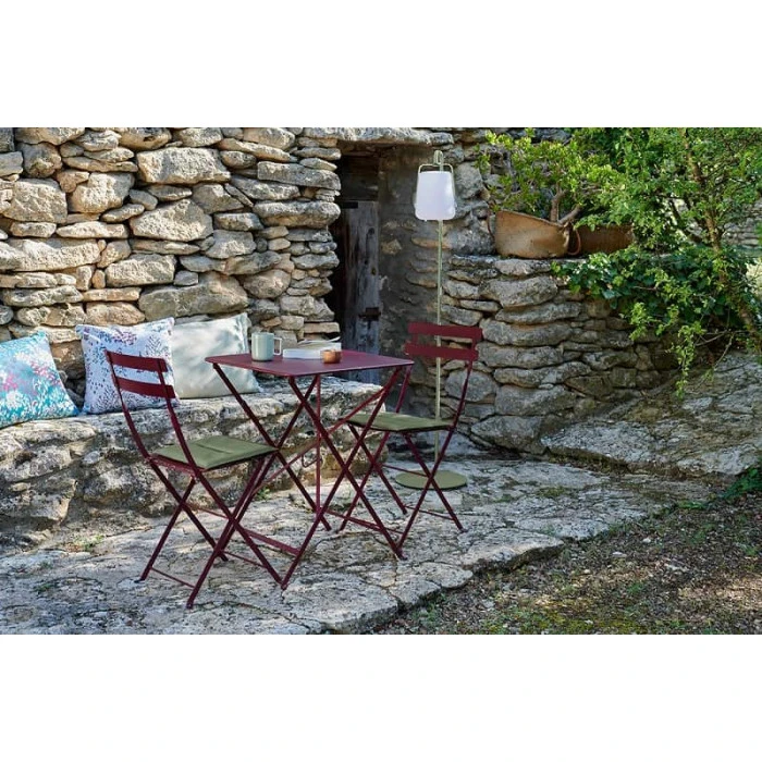 Table De Jardin Pliante 2 Personnes FERMOB Bistro 57 X 57 Cm - Cerise Noire 4 Table De Jardin Pliante 2 Personnes FERMOB Bistro 57 X 57 Cm - Cerise Noire – Image 2
