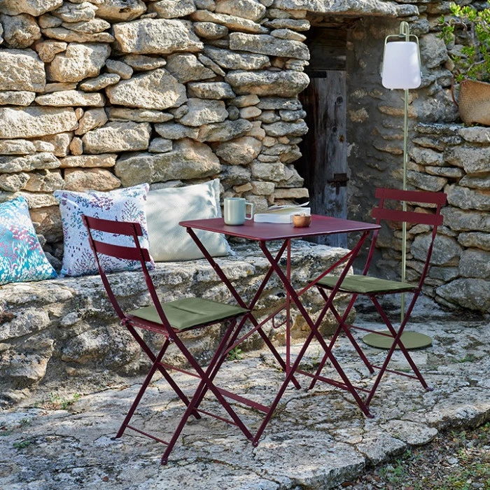 Salon De Jardin Fermob Bistro 57 X 57 Cm Cerise Noire, 2 Personnes 3 Salon De Jardin Fermob Bistro 57 X 57 Cm Cerise Noire, 2 Personnes