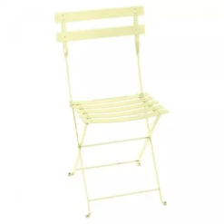 Salon De Jardin Fermob Bistro Ø 60 Cm Citron Givré, 2 Personnes -Fatboy Boutique bistro chaise metal citron givre 2