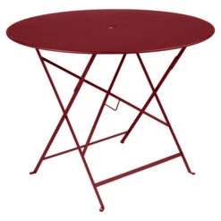 Table De Jardin 4 Personnes FERMOB Bistro Ø 96 Cm - Piment