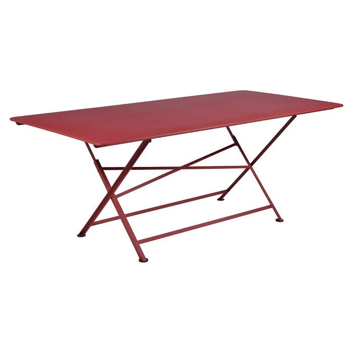 Table De Jardin 10 Personnes FERMOB Cargo 190 X 90 Cm - Piment 3 Table De Jardin 10 Personnes FERMOB Cargo 190 X 90 Cm - Piment
