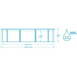 Piscine En Acier Bestway Hydrium - 4,60 X 1,20 M 7 Piscine En Acier Bestway Hydrium - 4,60 X 1,20 M -Fatboy Boutique dimensions piscine tubulaire bestway hydrium 460 x 120 cm 1 1