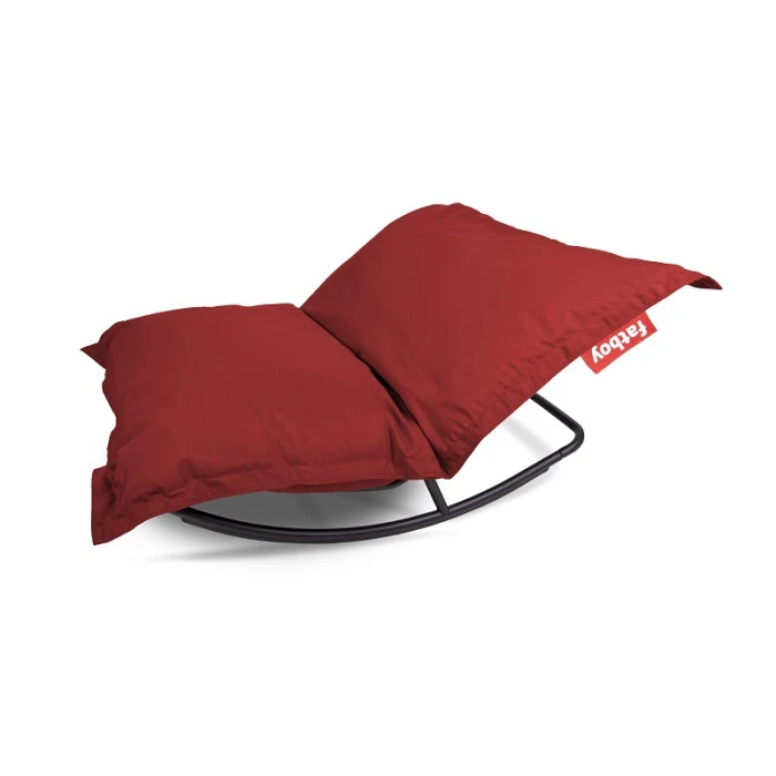 Pack Rocking Chair Rock'n'Roll Noir + Pouf Original Outdoor Rouge Fatboy 3 Pack Rocking Chair Rock'n'Roll Noir + Pouf Original Outdoor Rouge Fatboy