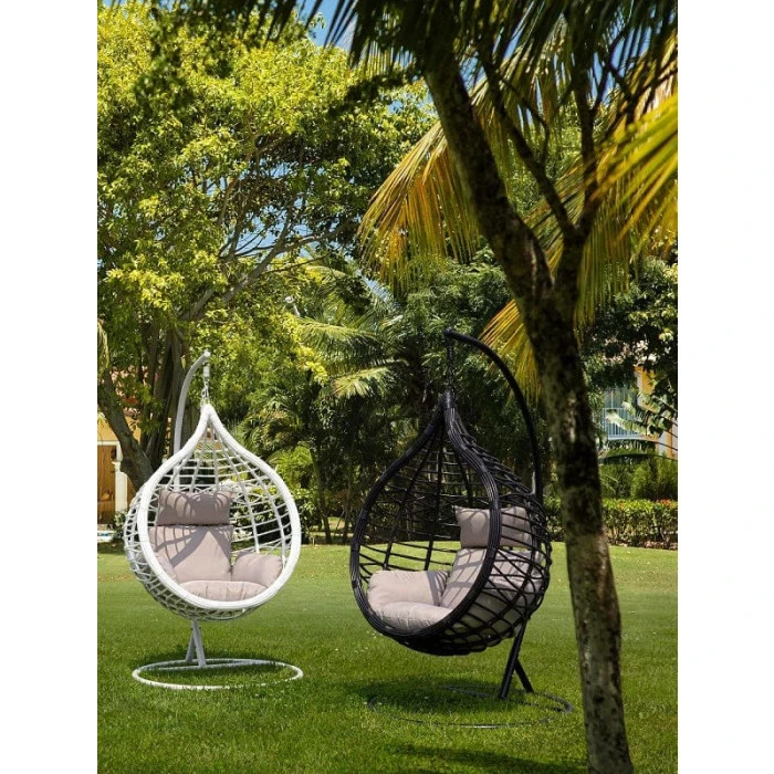 Fauteuil Œuf Suspendu Bizzotto Torres - Blanc 8 Fauteuil Œuf Suspendu Bizzotto Torres - Blanc – Image 6