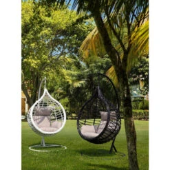 Fauteuil Œuf Suspendu Bizzotto Torres - Noir -Fatboy Boutique fauteuil bizzotto torres blanc 3 1