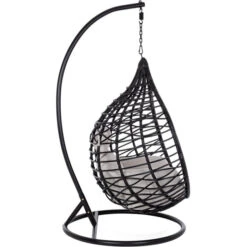 Fauteuil Œuf Suspendu Bizzotto Torres - Noir -Fatboy Boutique fauteuil bizzotto torres noir 2