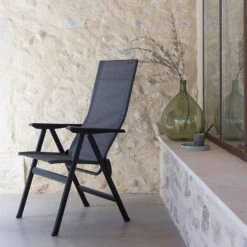 Fauteuil De Jardin Pliant LAFUMA Zen-it Batyline® Duo - Obsidian -Fatboy Boutique fauteuil zen it ambiance min