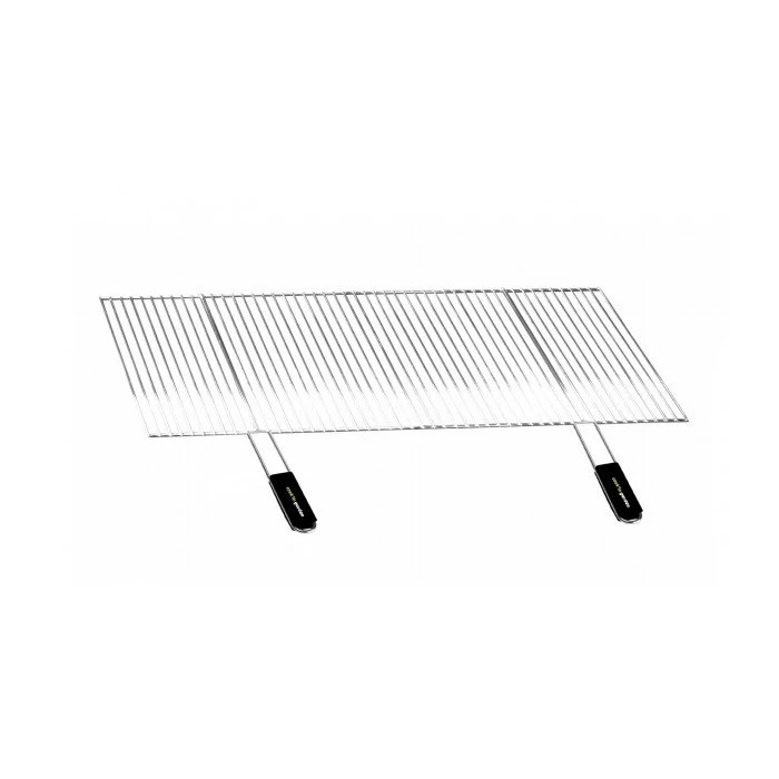 Grille De Barbecue Recoupable En Acier 100 X 40 Cm Avec Poignées En Soft-Touch 3 Grille De Barbecue Recoupable En Acier 100 X 40 Cm Avec Poignées En Soft-Touch