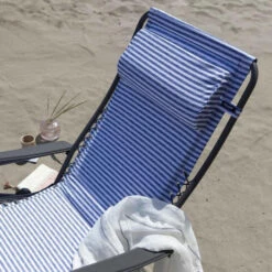 Fauteuil Relax Pliant LAFUMA RSX Polycoton - Marine -Fatboy Boutique lfm2033.9291 fauteuil relax pliant lafuma rsx polycoton marine ambiance 2