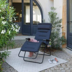 Fauteuil Relax Pliant LAFUMA RSX Clip AirComfort XL - Acier -Fatboy Boutique lfm2041.6135 fauteuil relax pliant lafuma rsx clip aircomfort xl acier ambiance