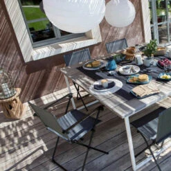 Fauteuil De Jardin LAFUMA Anytime Batyline Duo - Obsidian -Fatboy Boutique lfm2640.6897 fauteuil jardin lafuma anytime batyline duo obsidian ambiance 2